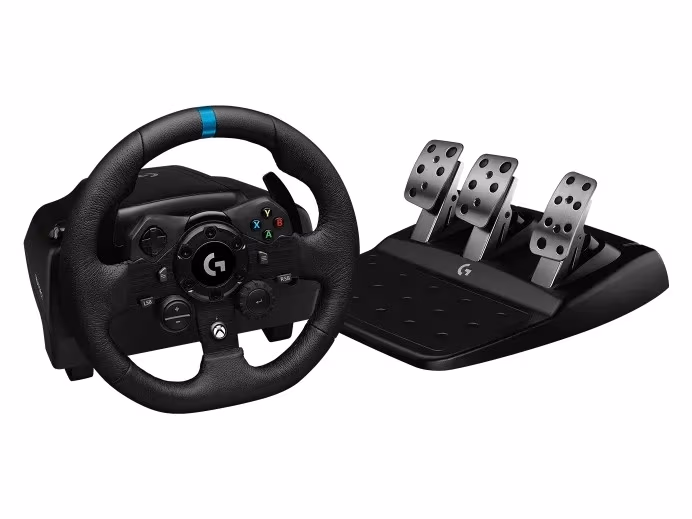 Руль и педали для PS4 и ПК Logitech TRUEFORCE G923, Black 