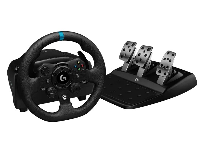 Руль и педали для PS4 и ПК Logitech TRUEFORCE G923, Black photo 1
