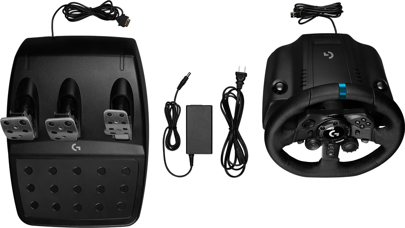Руль и педали для PS4 и ПК Logitech TRUEFORCE G923, Black photo 7