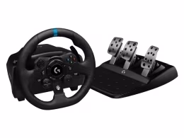 Volan si pedale pentru PS4 si PC Logitech TRUEFORCE G923, Black