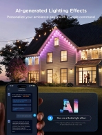Наружное освещение GOVEE RGBICW Permanent Outdoor Lights 2 30M, 72 Lights thumbnav 2