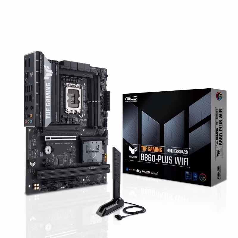Материнская плата ASUS TUF GAMING B860-PLUS WIFI/ 1851/ Intel B860/ DDR5 / ATX