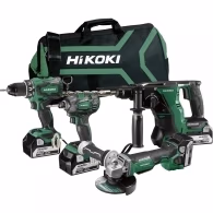 Набор аккумуляторных инструментов DS18DE+WH18DC+G1813DA+DH1826DA 18V 5Ah Hikoki
