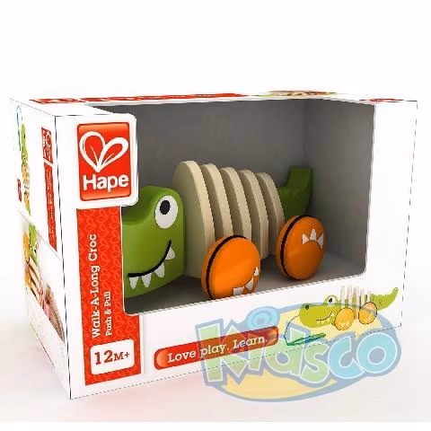Hape E0348A Walk-A-Long Crocodile/Fsc