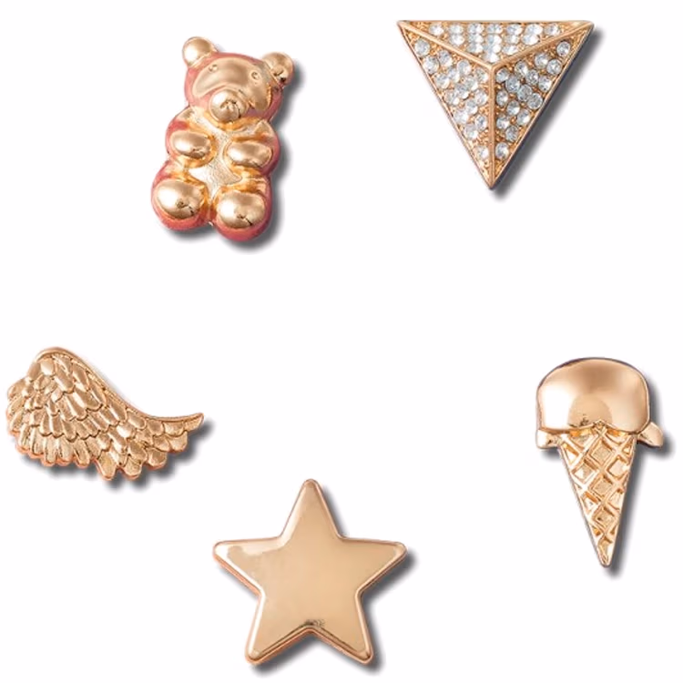 Джибитсы Crocs Gold Icons 5 Pack 