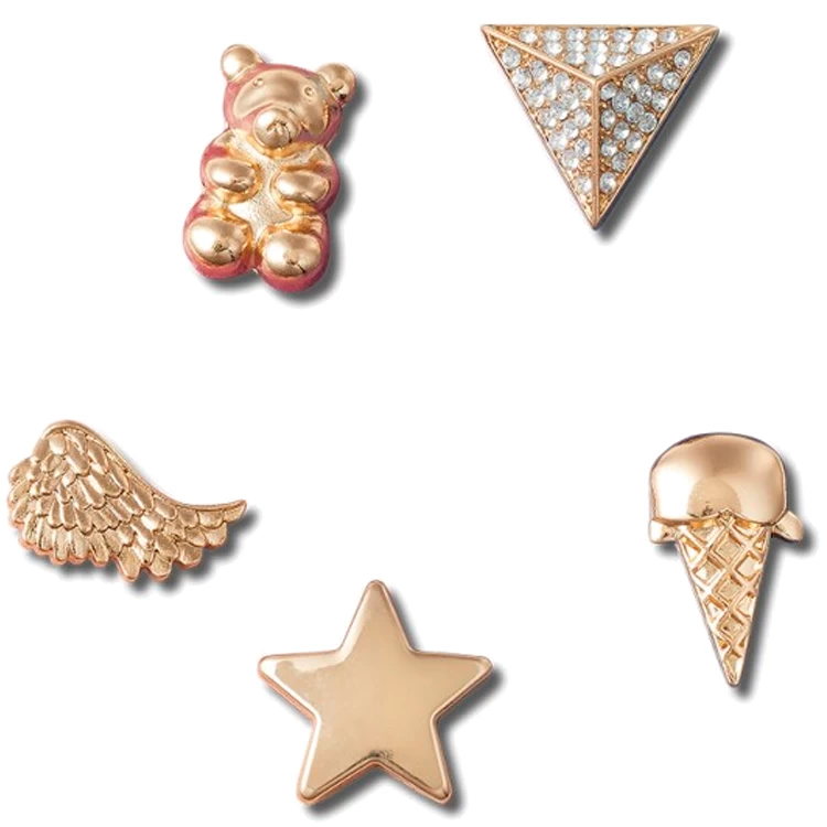 Джибитсы Crocs Gold Icons 5 Pack