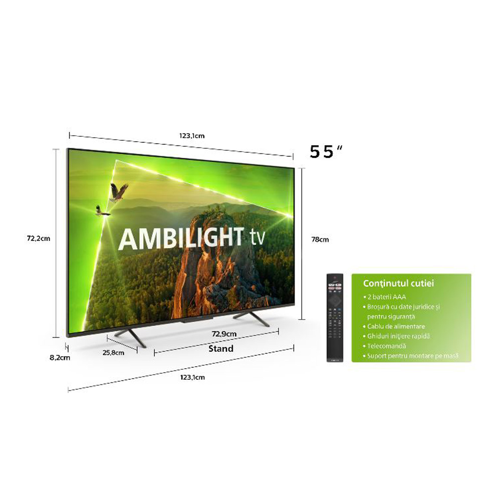Televizor Philips 55PUS8118 / 55" / LED / UHD 4K photo 6