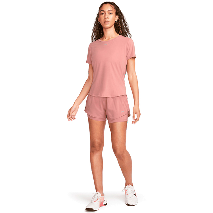 Tricou Nike W NK ONE LUXE DF SS STD TOP / Femei / L / Roz photo 2