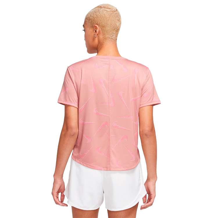 Tricou Nike W NK DF SWOOSH AOP SS CROP / Femei / S / Roz photo 2