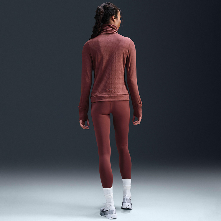 Hanorac Nike W NK SWIFT ELEMNT TF TTLNK / Femei / L / Maro photo 6