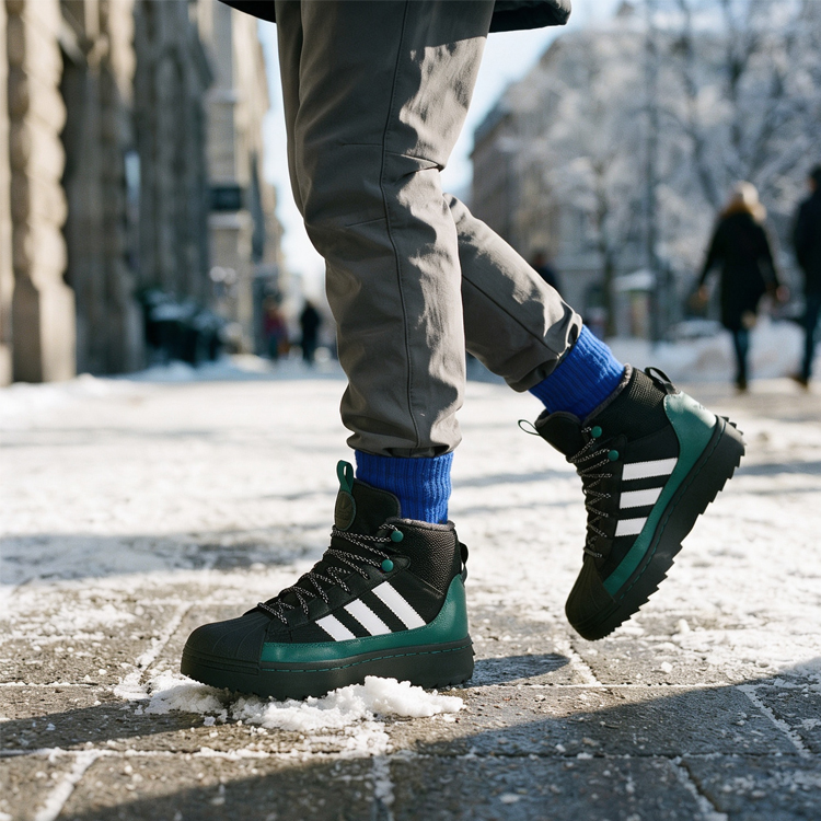 Кроссовки Adidas SUPERSTAR WINTER TREK J / Мужской / 36.5 / Черный photo 3