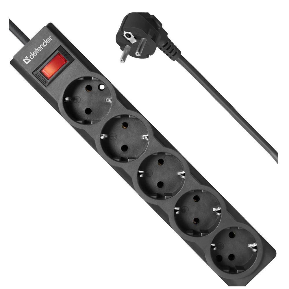 Filtru de retea  Defender Largo ES1.8m Black photo 4