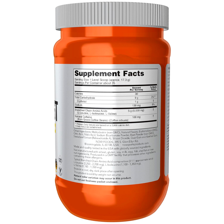 Предтренировочный комплекс Now Sports BCAA Blast Powder,  Raspberry photo 2