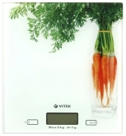 Кухонные весы Vitek VT-2418 W, 5 кг, Белый