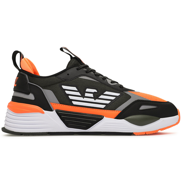 Кроссовки EA7 EMPORIO ARMANI ACE RUNNER / Мужской / 41.5 / Черный/Оранжевый photo 2