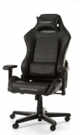 Gaming/Office Chair DXRacer Drifting GC-D166-N-M3, Black/Black, Premium PU leather, max weight up to 150kg / height 145-175cm, Recline 90°-135°, 3D Armrests, Head and Lumber cushions, Aluminium wheelbase, 2" PU Caster, W-23.5kg thumbnav 1