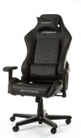 Gaming/Office Chair DXRacer Drifting GC-D166-N-M3, Black/Black, Premium PU leather, max weight up to 150kg / height 145-175cm, Recline 90°-135°, 3D Armrests, Head and Lumber cushions, Aluminium wheelbase, 2