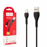 Cable  USB to Lightning HOCO “X37 Cool power”,  1m, Black, up to 2.4A, Charching Data Cable, Outer material: PVC thumbnav 1