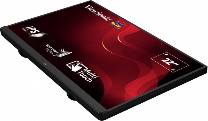 22” Портативный сенсорный монитор VIEWSONIC TD1655 / 5ms / Black photo 4