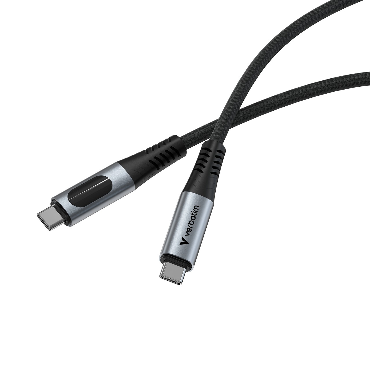 Cablu cu Display al puterii USB-C to USB-C Verbatim Sync & Charge 100W / 1.2 m photo 2