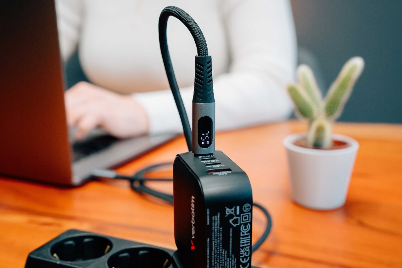 Cablu cu Display al puterii USB-C to USB-C Verbatim Sync & Charge 100W / 1.2 m photo 4