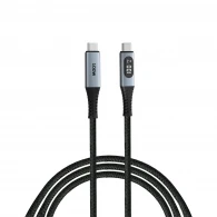 Cablu cu Display al puterii USB-C to USB-C Verbatim Sync & Charge 100W / 1.2 m