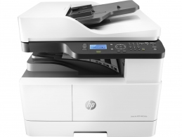 MFP A3 HP LaserJet M443nda, White, up to 25ppm,RADF 100p, 1200*1200 dpi, Duplex, 512MB, 600dpi, 4-Line LCD display, up to 50000 p/m, input 350 p,USB 2.0, 10/100 Base TX , HP PCL 6, Toner W1335A/X (7,400/13,700 pages), Drum CF257A  (80,000 pag) thumbnav 1