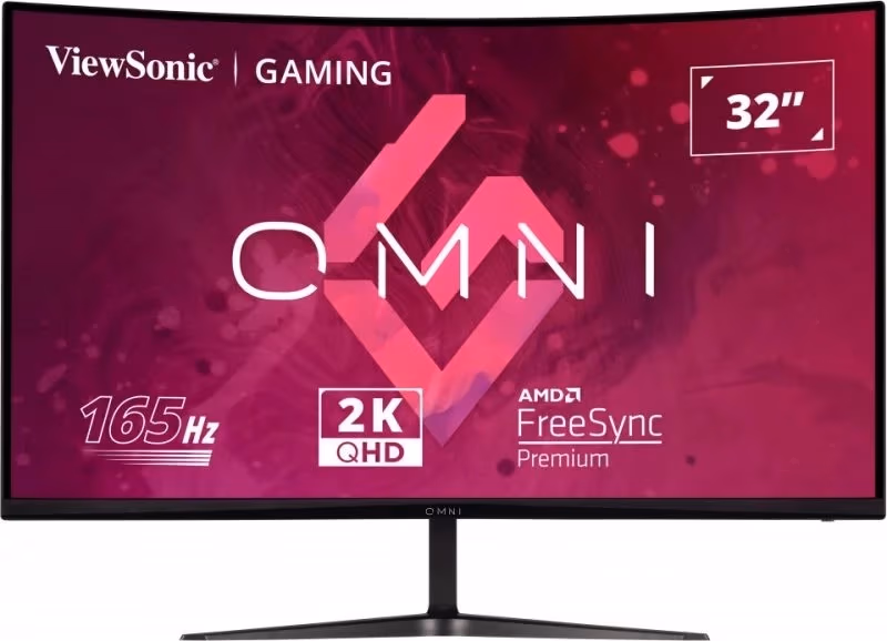31.5” Monitor Gaming VIEWSONIC VX3218C-2K / 2K / Curved / 1ms / 165Hz / Black