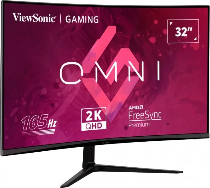 31.5” Monitor Gaming VIEWSONIC VX3218C-2K / 2K / Curved / 1ms / 165Hz / Black photo 3