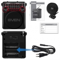 Boxa portabila SVEN SRP-355, Black / 3W / Bluetooth / FM/AM/SW Radio / USB / microSD thumbnav 5