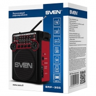 Boxa portabila SVEN SRP-355, Black / 3W / Bluetooth / FM/AM/SW Radio / USB / microSD thumbnav 6