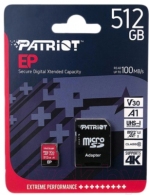 Карта памяти microSD Patriot EP Series V30/ 90Mbps/ 512GB + SD adapter thumbnav 2