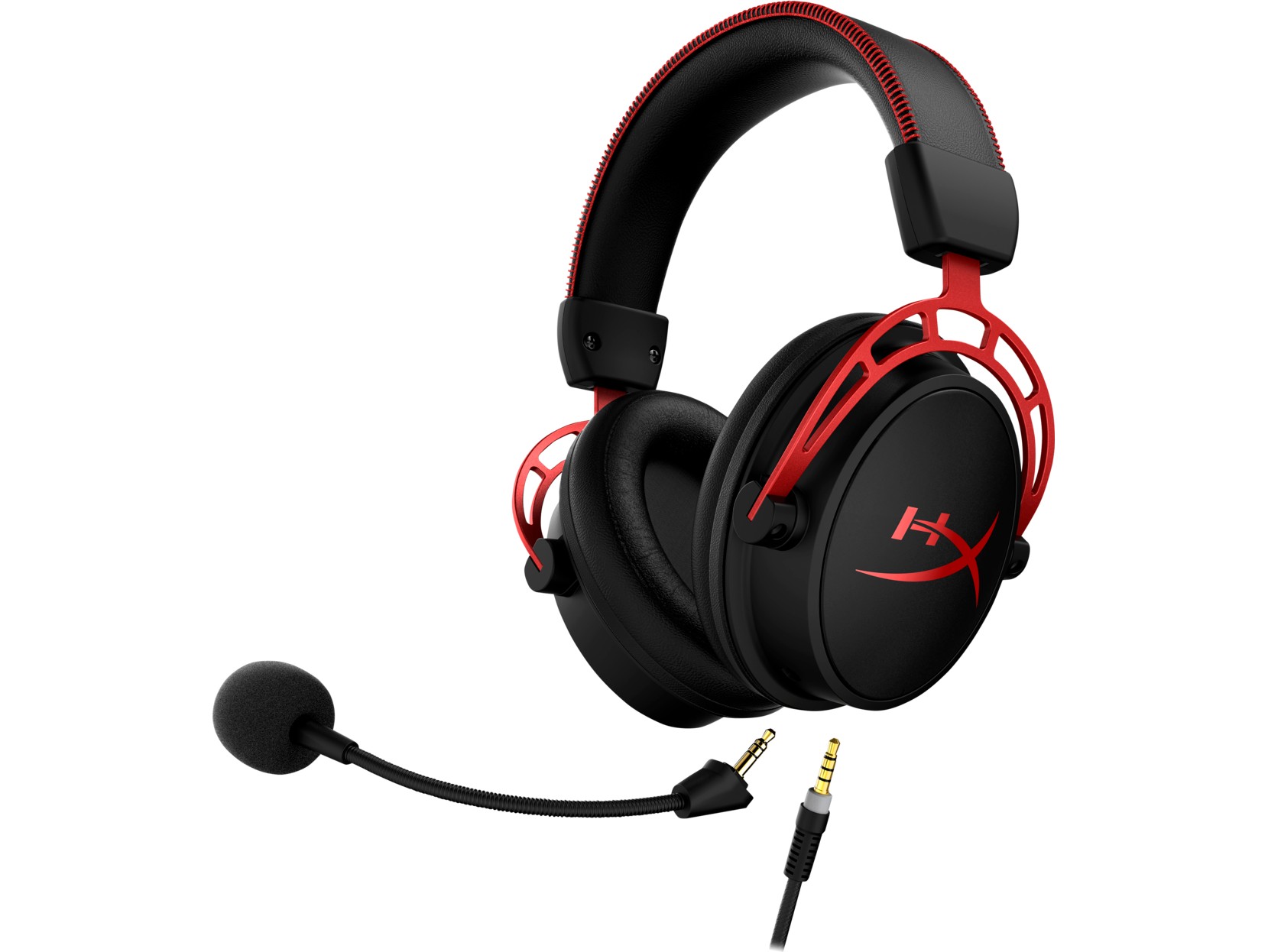 Casti Gaming HyperX Cloud Alpha, black/red, [4P5L1AM#ABB] photo 2