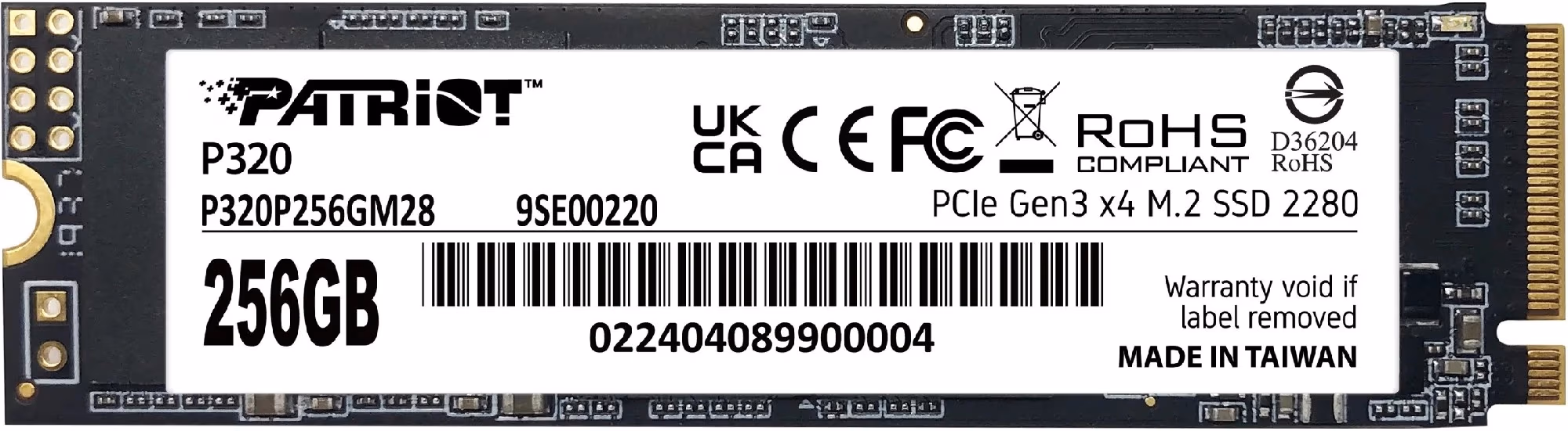 M.2 NVMe SSD Patriot P320 256GB