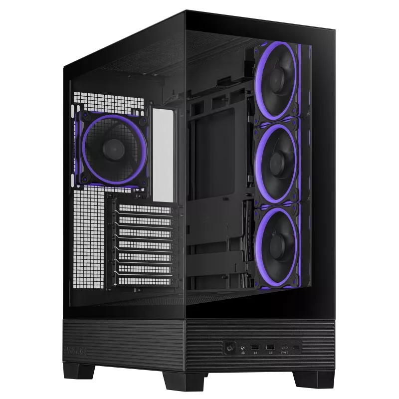 Carcasa ASUS A31 PLUS TG ARGB/ w/oPSU / 4x120mm ARGB fans/ ATX / Black photo 1