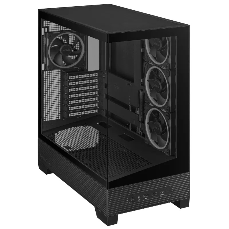 Carcasa ASUS A31 PLUS TG ARGB/ w/oPSU / 4x120mm ARGB fans/ ATX / Black photo 3