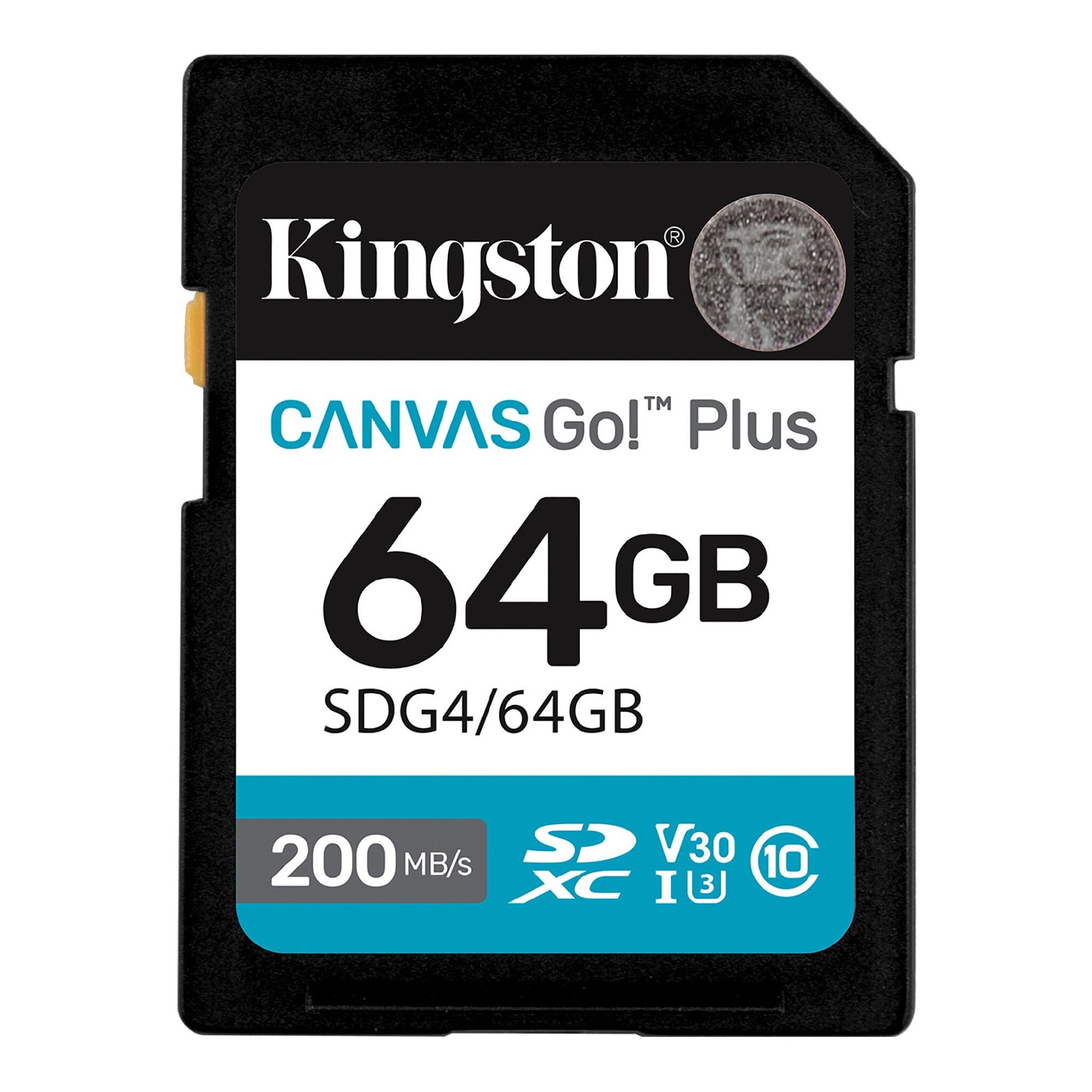 Карта памяти SD 64GB Kingston Canvas Go! Plus G4, 200/160MB/s photo 2