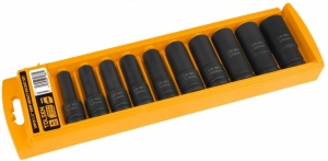 Set 10 chei tubulare impact lungi 10-24mm 1/2 Tolsen thumbnav 1
