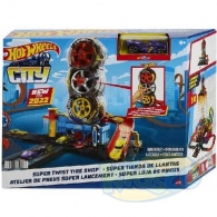 Hot Wheels HDP02 City Super Twist Tire Shop thumbnav 1