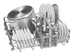 Посудомоечная машина встраиваемая Bosch SMV46AX00E, 12 комплектов, 6программы, 59.8 см, A+, Серебристый