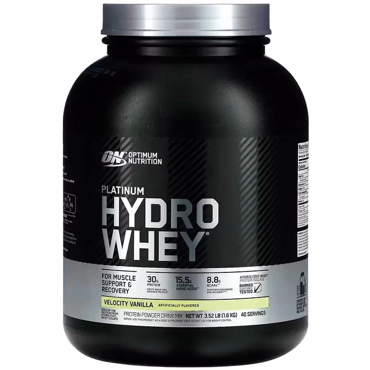 Гидролизат протеина Optimum Nutrition Platinum Hydro Whey Vanilla 3.52lb