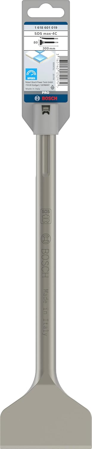Зубило плиточное Bosch SDS Max 80x300, 1618601019 photo 1 Зубило плиточное Bosch SDS Max 80x300, 1618601019 photo 1