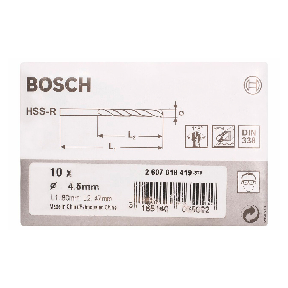 Burghiu Irwin HSS 4,5x47x80, 2607018419 photo 2