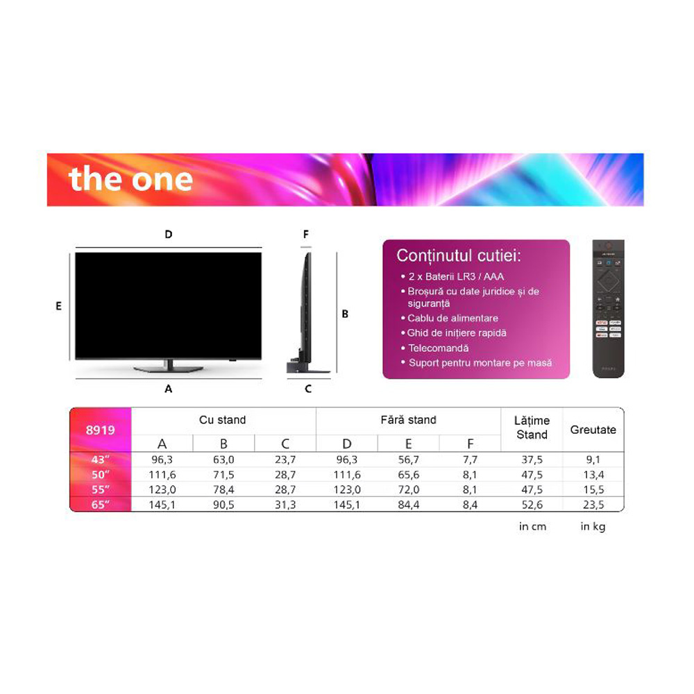 Телевизор Philips 55PUS8919 / 55" / Direct LED / UHD 4K photo 6