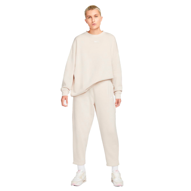 Pantaloni Nike W NSW ESSNTL CLCTN FLC CRV PNT L Bej Femei photo 4