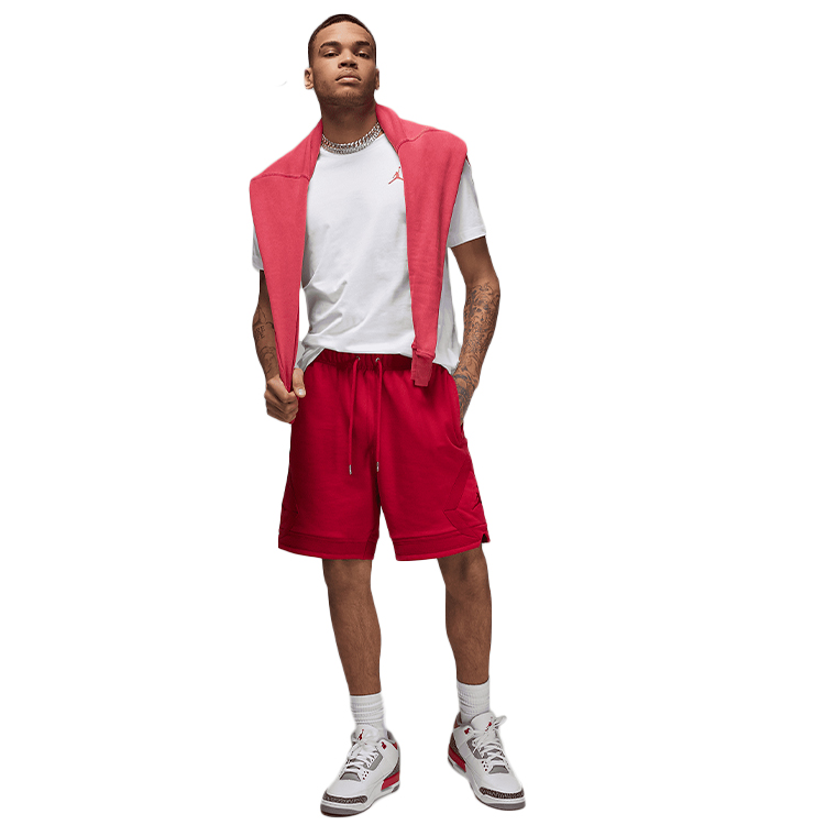 Sorti de bărbați Nike M J ESS STMT FLC SHORT S Rosu photo 3