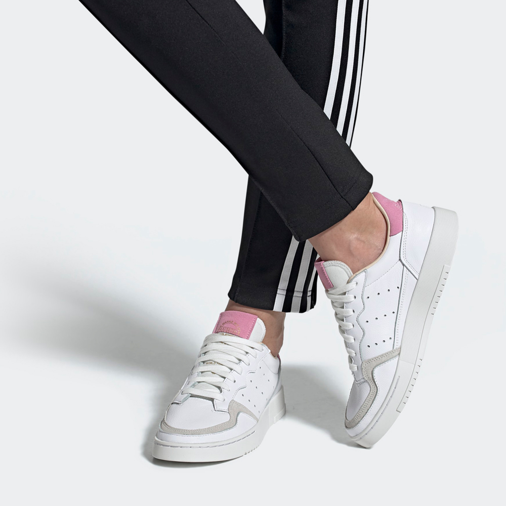 Incaltaminte Sport Adidas SUPERCOURT W pt Femei / 36 / Alb-roz photo 4