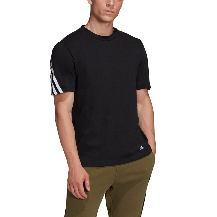 Футболка мужская Adidas M FI 3S Tee S Черный photo 3