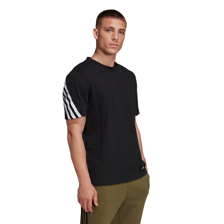 Футболка мужская Adidas M FI 3S Tee S Черный photo 6