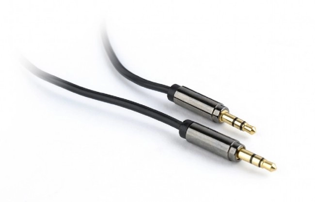 Audio cable 2x 3.5 mm - 1m - Cablexpert CCAP-444-1M, Stereo audio cable with gold plated connectors, 2x 3.5 mm stereo (m) connectors, 1m